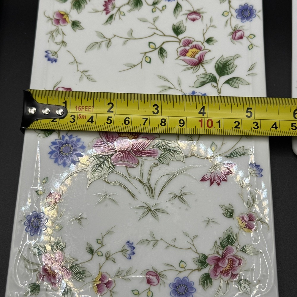 Andrea by Sadek Fine Porcelain China Cheese Board with Knife Set, Cake Server - Picture 5 of 6